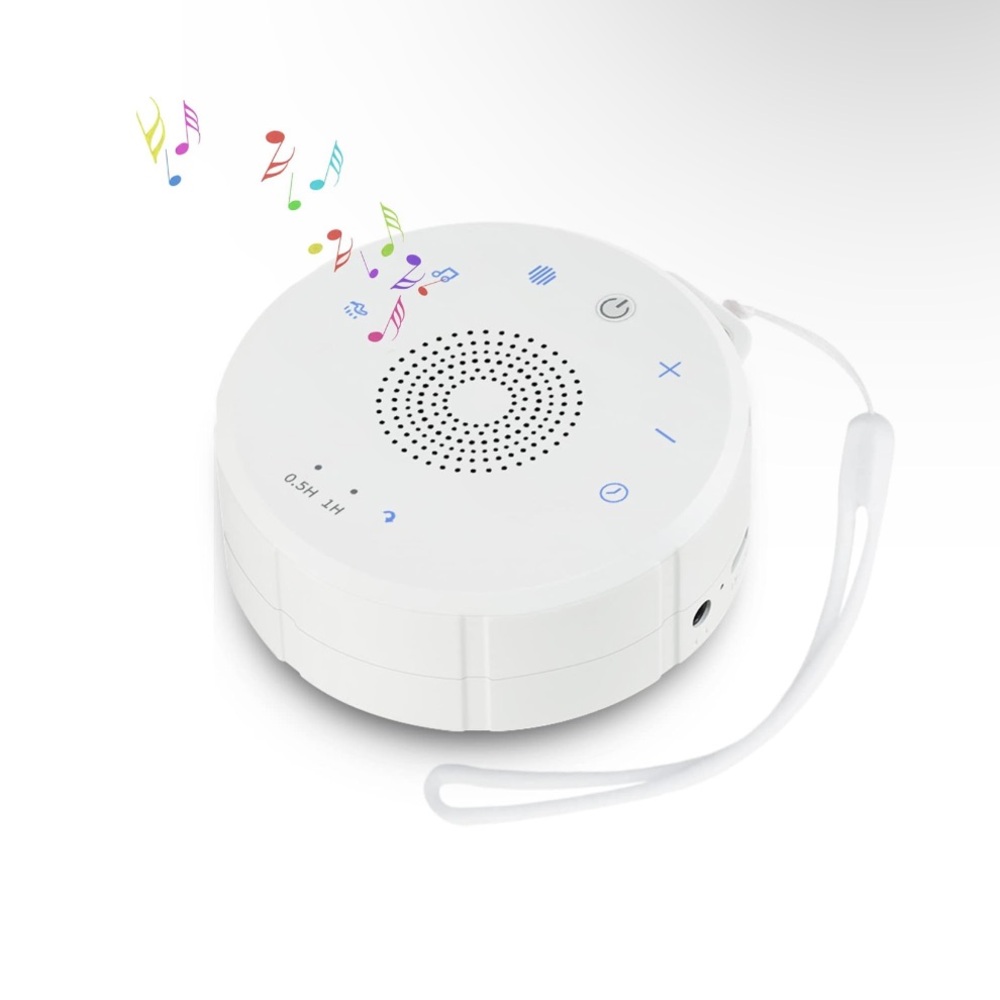 NEW! White Noise Machine Portable 19 Natural Soothing Sleep Sounds 3 Timers